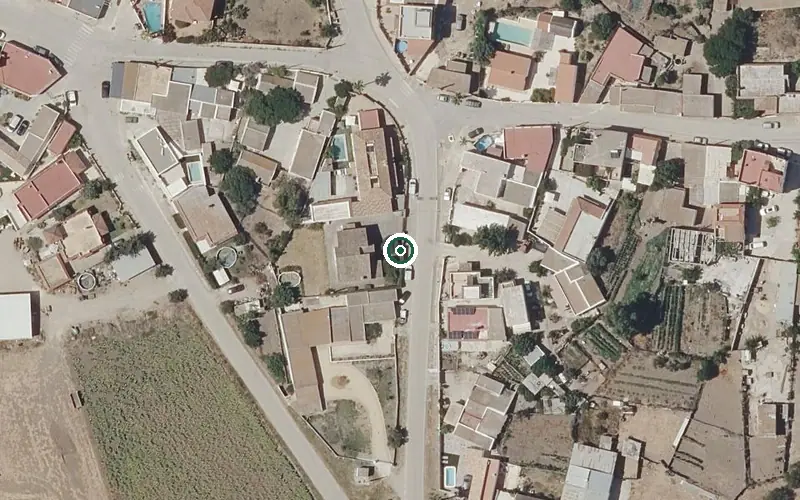Vista aérea de la ubicación de Centro Residencial para Personas Mayores los Remedios