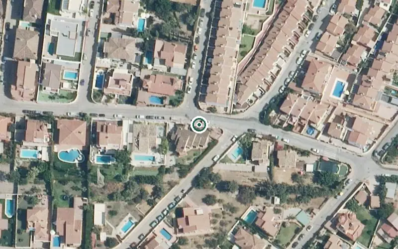 Vista aérea de la ubicación de Vivienda Tutelada María Inmaculada