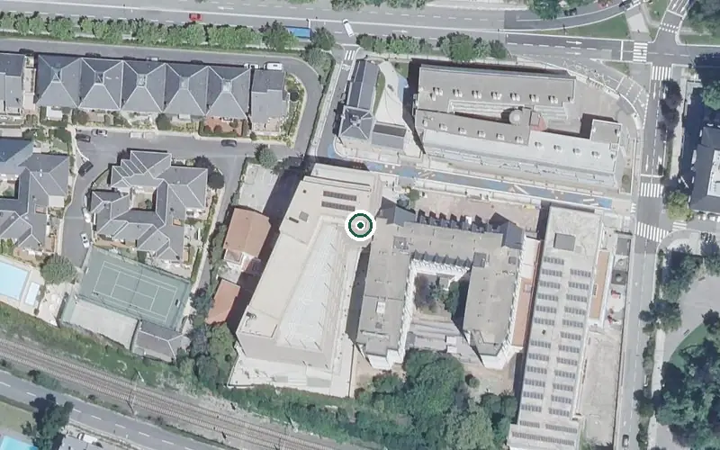 Vista aérea de la ubicación de Residencia Villa Sacramento Egoitza