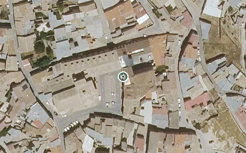 Vista aérea de la ubicación de Vivienda de Mayores II de San Lorenzo de la Parrilla