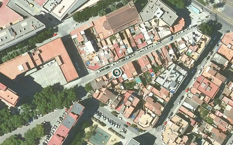 Vista aérea de la ubicación de Apartaments tutelats per a gent gran