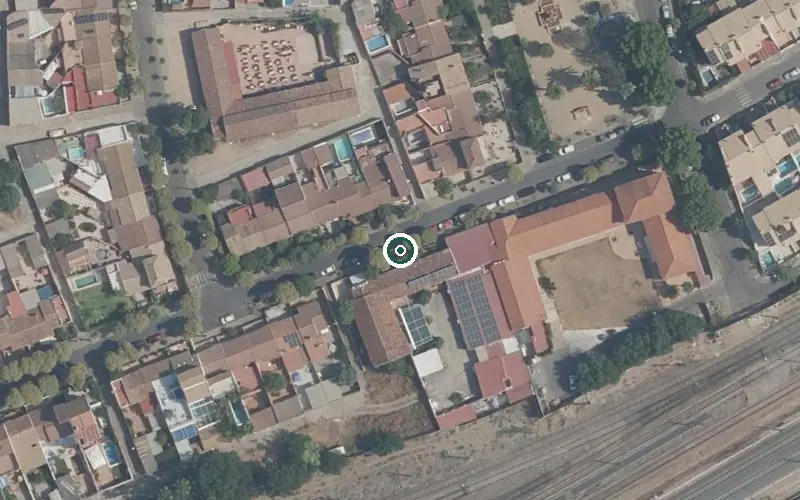 Vista aérea de la ubicación de Residencia para Personas Mayores María Auxiliadora
