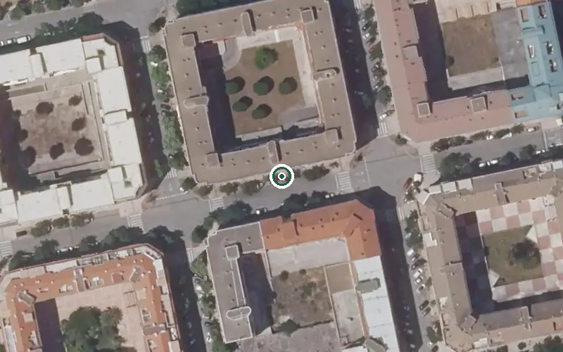 Vista aérea de la ubicación de Centro de Día Club de la Memoria