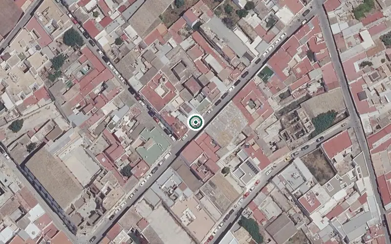 Vista aérea de la ubicación de Centro Residencial para Mayores el Madrugador