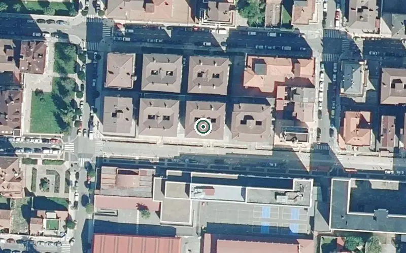 Vista aérea de la ubicación de Centro de Día Calderón de la Barca