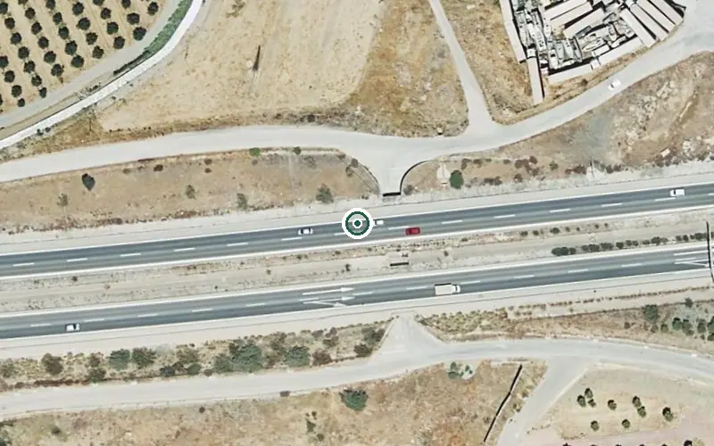 Vista aérea de la ubicación de Residencia de Personas Mayores Villa Aranjuez