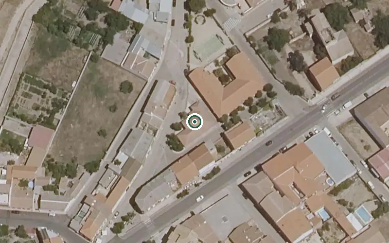 Vista aérea de la ubicación de Centro de Día Municipal
