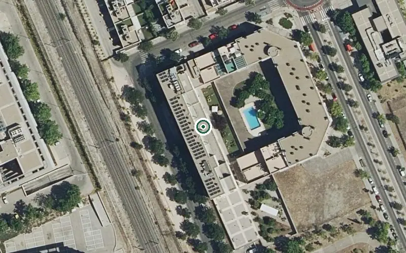 Vista aérea de la ubicación de Residencia Casablanca Rivas