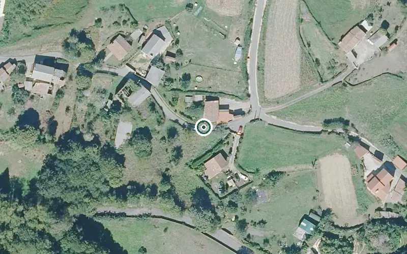 Vista aérea de la ubicación de Vivenda Comunitaria Fogar de Sabela