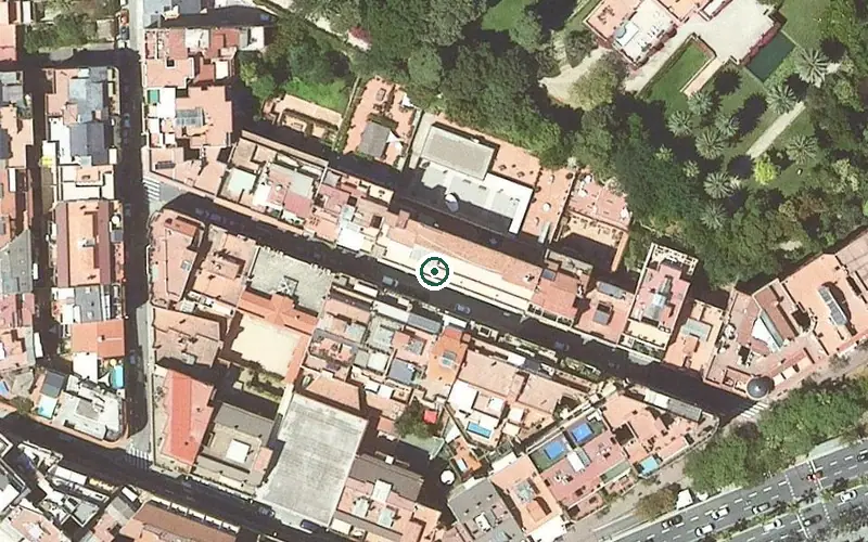 Vista aérea de la ubicación de Residència Santa Creu