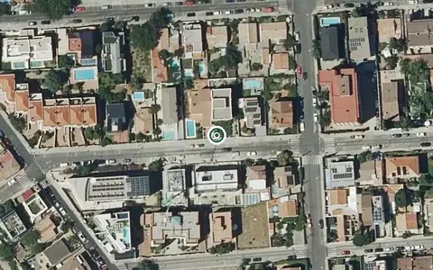 Vista aérea de la ubicación de Residencia El Santo Cristo del Nogal