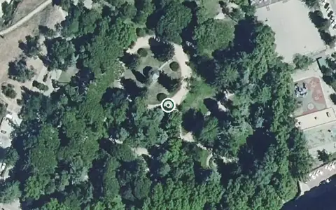 Vista aérea de la ubicación de Unidad de Estancias Diurnas el Plantío