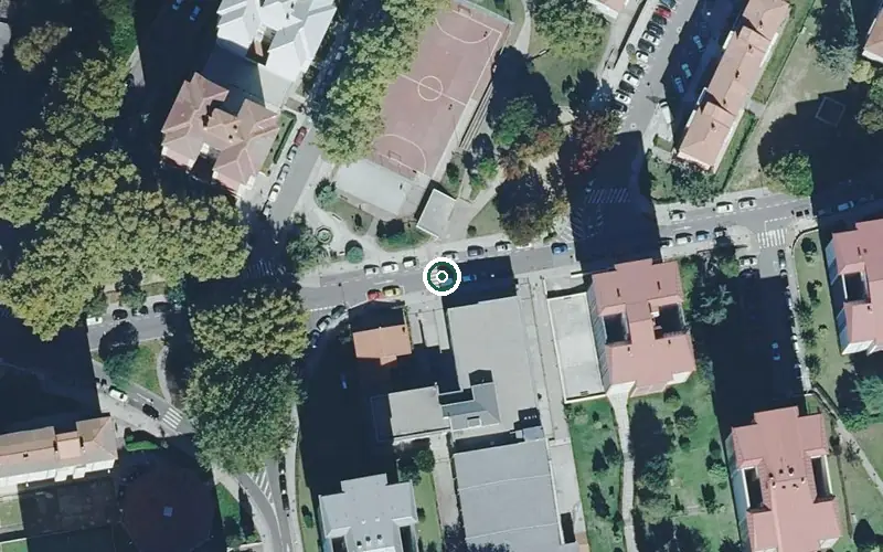 Vista aérea de la ubicación de Residencia para Persoas Maiores Fundación San Rosendo el Rocío