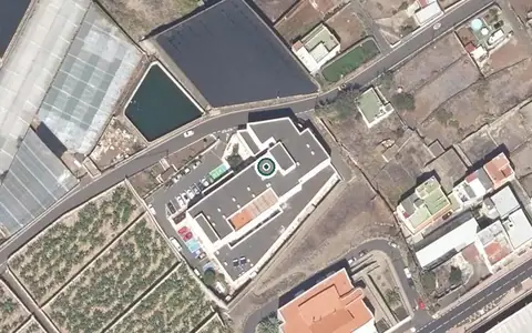 Vista aérea de la ubicación de Centro Sociosanitario de Tejina
