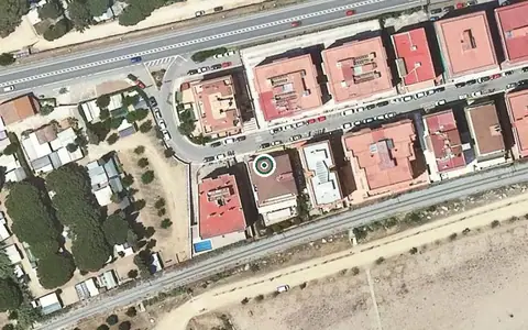Vista aérea de la ubicación de Residència Miramar de Canet de Mar