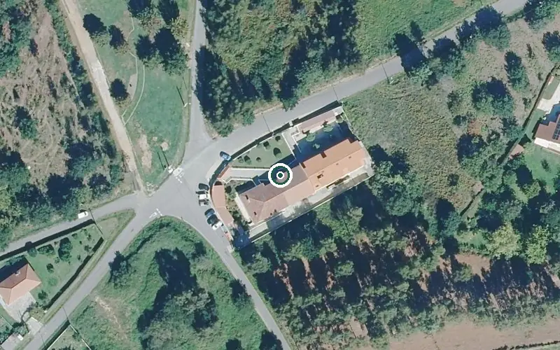 Vista aérea de la ubicación de Residencia de Mayores Aluarada