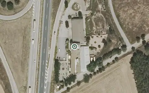 Vista aérea de la ubicación de Residencia de Mayores Santo Niño