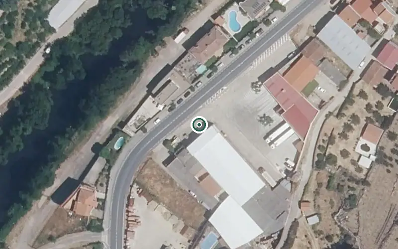 Vista aérea de la ubicación de Centro Residencial Santísimo Cristo del Valle