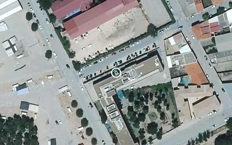 Vista aérea de la ubicación de Residencia de Mayores Don Quijote