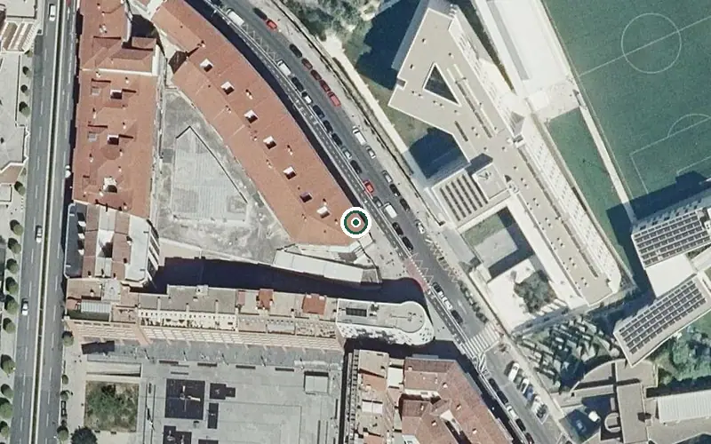 Vista aérea de la ubicación de Residencia Domusvi