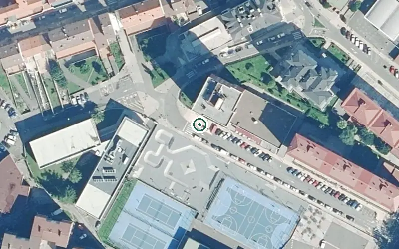 Vista aérea de la ubicación de Centro de Día Ría de Avilés