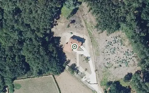 Vista aérea de la ubicación de Fogar Residencial Penas Albas