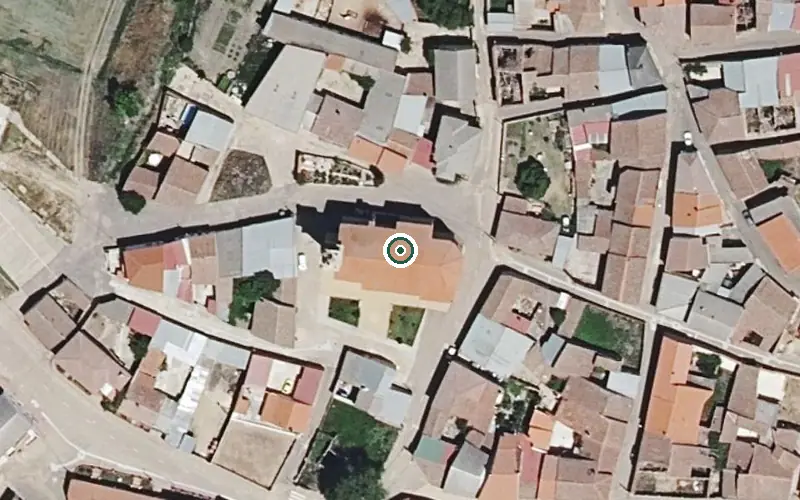 Vista aérea de la ubicación de Residencia de Personas Mayores Sotochico