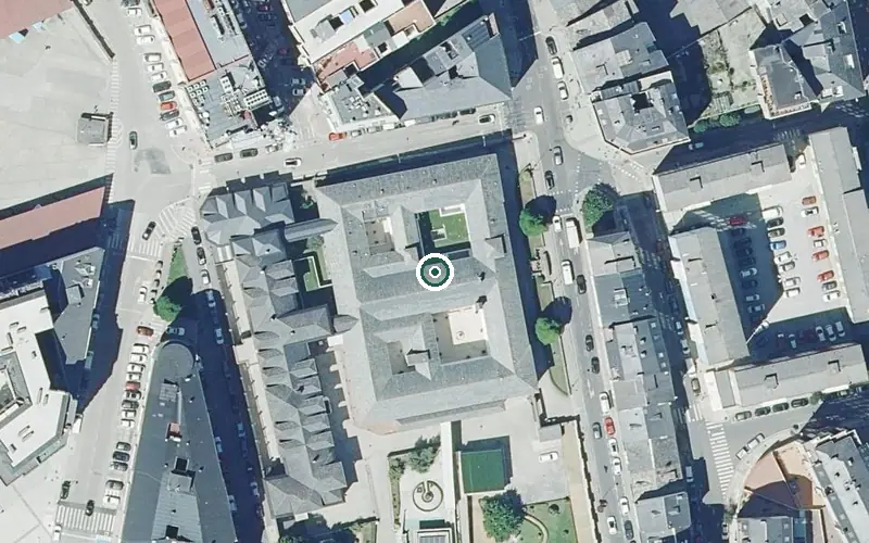 Vista aérea de la ubicación de Residencia San Roque-lugo