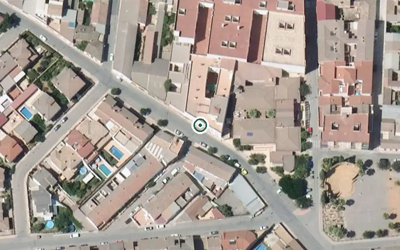 Vista aérea de la ubicación de Residencia para Mayores Socio Asistencial de Pinos Puente