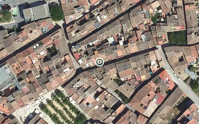 Vista aérea de la ubicación de Residència assistida Joaquina Redondo Muñoz