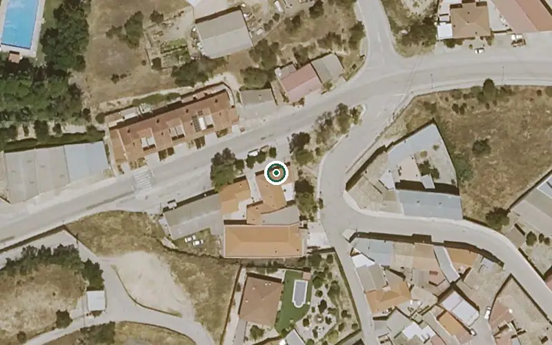 Vista aérea de la ubicación de Vm de Olivares de Jucar