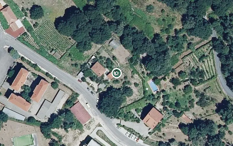 Vista aérea de la ubicación de Residencia para Persoas Maiores Virxe do Xures