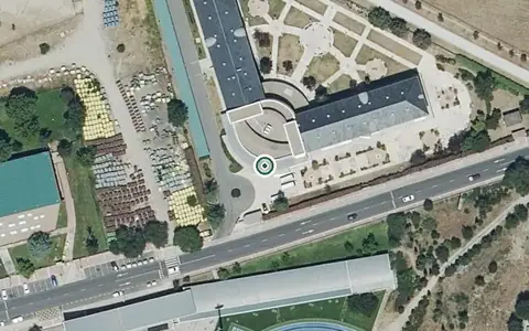 Vista aérea de la ubicación de Residencia Nuestra Casa