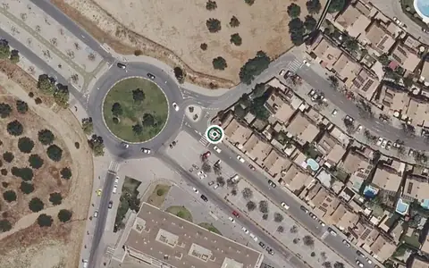 Vista aérea de la ubicación de Centro Residencial para Mayores Neurocare Home Tomares