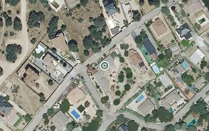 Vista aérea de la ubicación de Residencia La Tejera