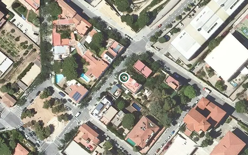 Vista aérea de la ubicación de Centre de dia El Meu Jardí