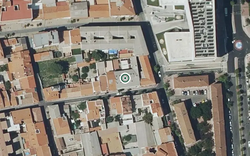 Vista aérea de la ubicación de Residencia Ntra. Sra. del Rosario (Torrejón de Ardoz)