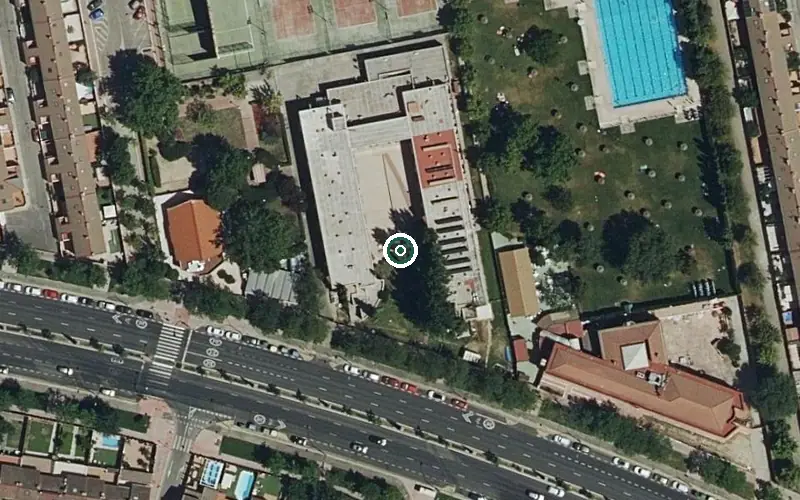 Vista aérea de la ubicación de Residencia Getafe