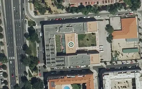 Vista aérea de la ubicación de Residencia Amavir Usera (Plan Velocidad)