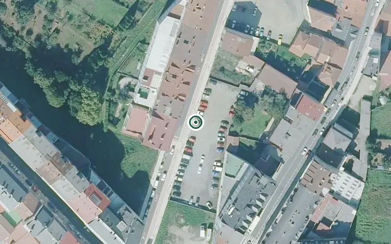 Vista aérea de la ubicación de Residencia de Maiores de Ordes