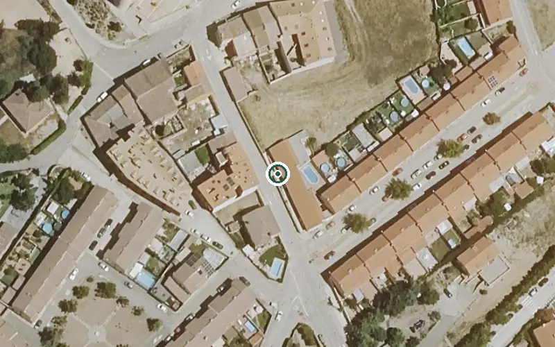 Vista aérea de la ubicación de Vivienda Municipal de Mayores
