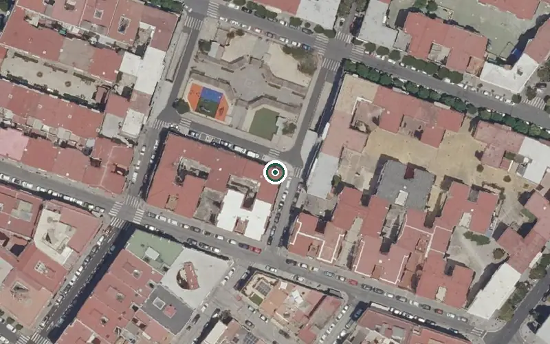 Vista aérea de la ubicación de Centro Residencial San Eugenio