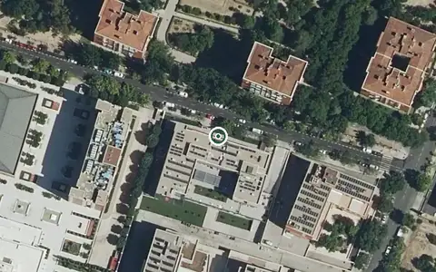 Vista aérea de la ubicación de Residencia Vitalia (Moratalaz)