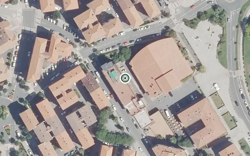 Vista aérea de la ubicación de Residencia Beato Domingo Iturrate Egoitza