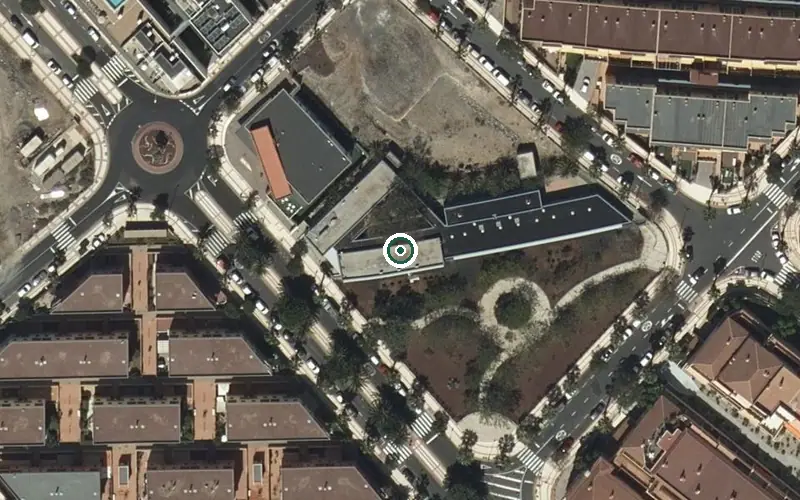 Vista aérea de la ubicación de Residencia y Centro de Día de Adeje