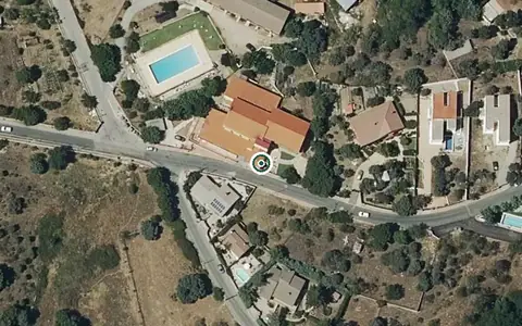 Vista aérea de la ubicación de Residencia Centro de Salud Mental Santa Fe Robledo de Chavela