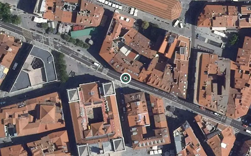 Vista aérea de la ubicación de Residencia el Encinar del Rey