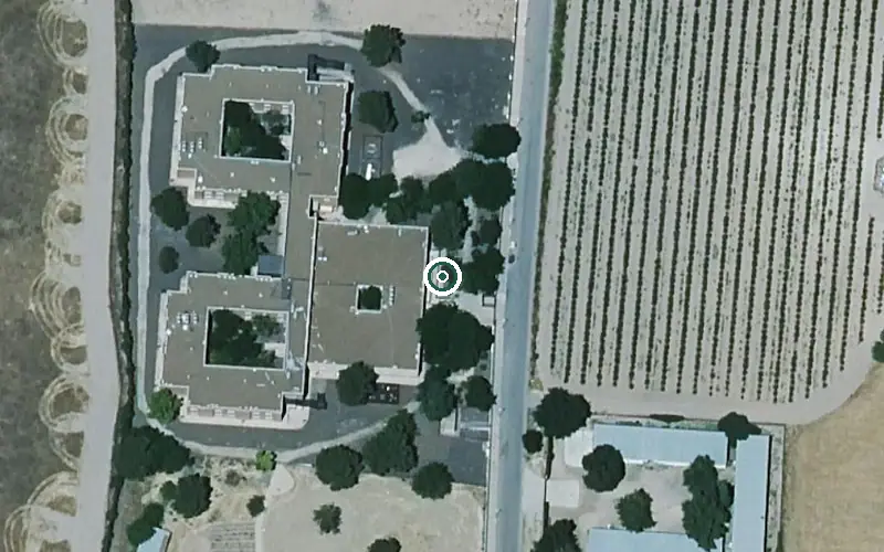Vista aérea de la ubicación de Residencia de Mayores Azuer