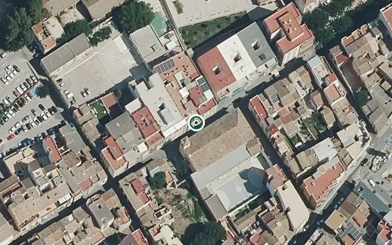 Vista aérea de la ubicación de Centro de Día Residencia P.M.D. San Francisco Ontinyent