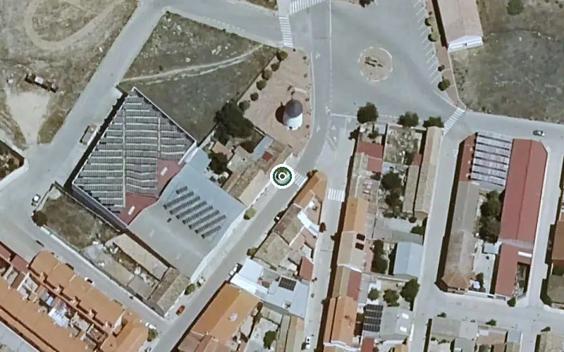Vista aérea de la ubicación de Centro de Día Municipal